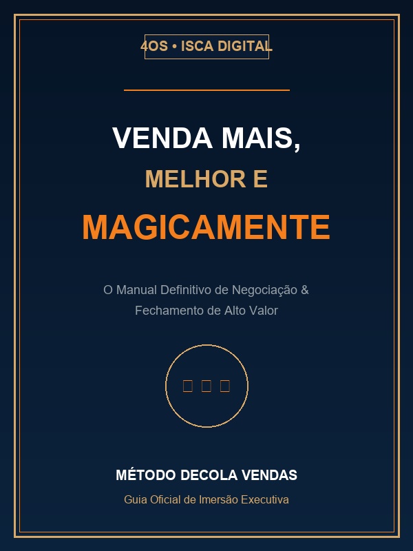 Capa E-book Venda Mais, Melhor e Magicamente